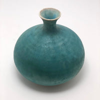Luminous Aqua Studio Pottery Vase by Eleanor and Foster Beveridge, Nova Scotia
