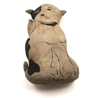 Much Loved Old Hand-embroidered Stuffed Doggie