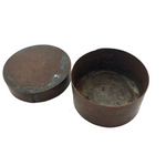 Trench Art Round Lidded Metal Box