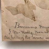 Mid 19th c. Cut Paper Birds and Elephants by J. McNally with Scissors in Toes at Barnum's Museum