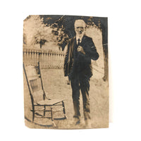 Man with Rocking Chair, Antique Photograph on Paper