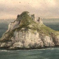 Atmospheric Oil on Board British Seascape by James Coad, Earlyish 20th C.