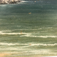 Atmospheric Oil on Board British Seascape by James Coad, Earlyish 20th C.