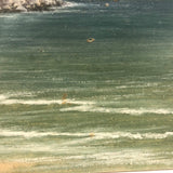 Atmospheric Oil on Board British Seascape by James Coad, Earlyish 20th C.