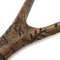 Profusely Carved Wonderful Antique Wooden Toy Slingshot