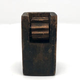 Carved Old Wooden Whimsey with Blow Hole and Spinning Wheel