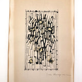 Abstract Mid-Century Painting on Paper by Leon Hovsepian