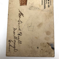 C. 1860s Calla Lily Drawing on Envelope