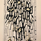 Abstract Mid-Century Painting on Paper by Leon Hovsepian