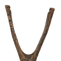 Profusely Carved Wonderful Antique Wooden Toy Slingshot