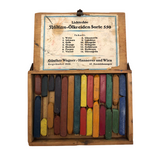 Bauhaus Era Gunther Wagner Oil Crayons in Original Wood Box