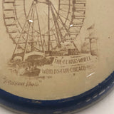 Chicago World’s Fair 1893 Ferris Wheel Glass Paperweight