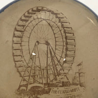 Chicago World’s Fair 1893 Ferris Wheel Glass Paperweight
