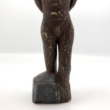 Carved and Painted Antique Wooden Native American Standing Woman