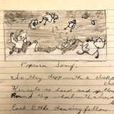Original Drawings + Poems Found in 1938 Ladies Group Notebook - SOLD INDIVIDUALLY
