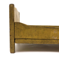 Wonderful Old Doll Bed in Original Yellow Paint