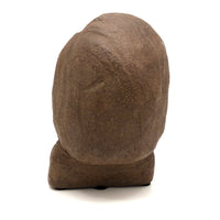 Sculpted Stoneware Pottery Bust  of Literary Looking Gentleman