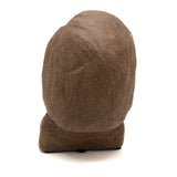 Sculpted Stoneware Pottery Bust  of Literary Looking Gentleman