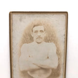 C. 1880s British Cabinet Card of Handsome Young Strongman