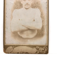 C. 1880s British Cabinet Card of Handsome Young Strongman