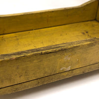 Wonderful Old Doll Bed in Original Yellow Paint
