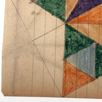 Antique Hex Type Crayon Star by Pennsylvania Folk Artist Wayne B. Blouch (#5)