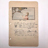 Original Drawings + Poems Found in 1938 Ladies Group Notebook - SOLD INDIVIDUALLY