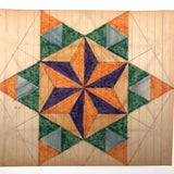 Antique Hex Type Crayon Star by Pennsylvania Folk Artist Wayne B. Blouch (#5)