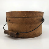 Antique Bentwood Lidded Pantry Box with Bail Handle