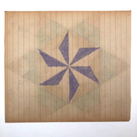 Antique Hex Type Crayon Star by Pennsylvania Folk Artist Wayne B. Blouch (#5)