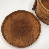 Antique Bentwood Lidded Pantry Box with Bail Handle