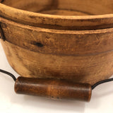 Antique Bentwood Lidded Pantry Box with Bail Handle