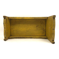 Wonderful Old Doll Bed in Original Yellow Paint