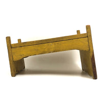 Wonderful Old Doll Bed in Original Yellow Paint