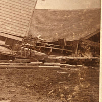 Kansas Tornado Aftermath, J.S. Shaff c. 1890s Cabinet Card