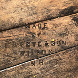 E.B Frye and Son Wilton, NH Antique Lidded Pantry Box