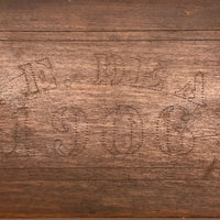 F.E. Dean's 1906 Handmade Wooden Box with (Subtle) Pinprick Decoration