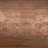 F.E. Dean's 1906 Handmade Wooden Box with (Subtle) Pinprick Decoration