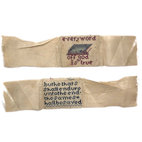 Double Sided Punch Paper Embroidery Bookmark: Everyword Off God Is True