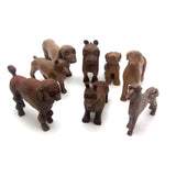 Marvelous Pack of Hand-carved Dogs - A Spectrum of Species! Sold Individually