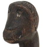 Antique Folk Art Monkey Head Carving, Stopper or Cane Top?