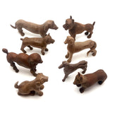 Marvelous Pack of Hand-carved Dogs - A Spectrum of Species! Sold Individually