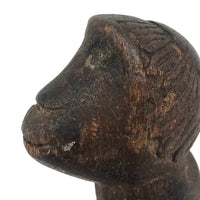Antique Folk Art Monkey Head Carving, Stopper or Cane Top?