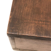 F.E. Dean's 1906 Handmade Wooden Box with (Subtle) Pinprick Decoration