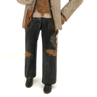 Carved and Painted and Battered Swashbuckler-looking Figure