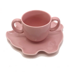 Tiffany & Co. Tiffany Tots Pink Pig Shaped Porcelain Plate and Cup