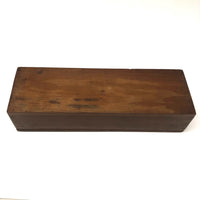 F.E. Dean's 1906 Handmade Wooden Box with (Subtle) Pinprick Decoration