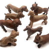 Marvelous Pack of Hand-carved Dogs - A Spectrum of Species! Sold Individually