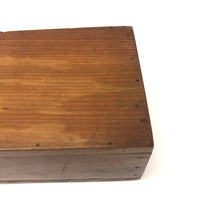 F.E. Dean's 1906 Handmade Wooden Box with (Subtle) Pinprick Decoration