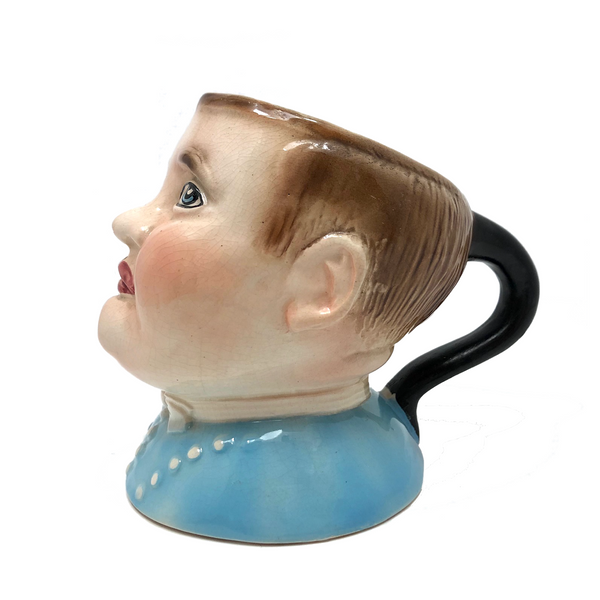 Baby Blue Vintage Avon Ware "Fat Boy" Milk Jug